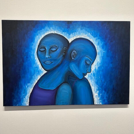 Woven in Hue. Acrylic on Canvas, 2025