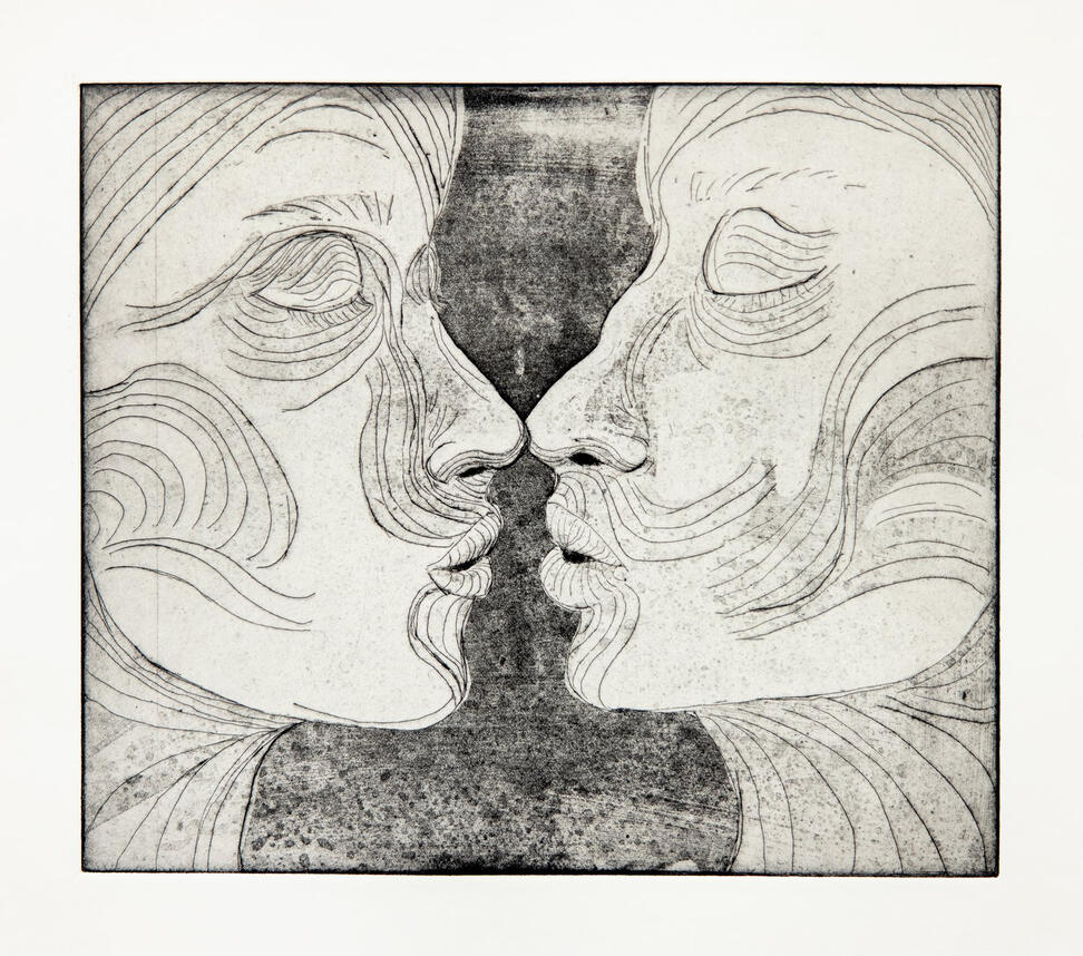 Lines that Bind. Etching, Aquatint, 2025