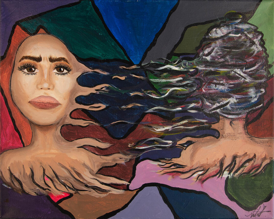 Slipping away, 2022, 16x20, Acrylic on canvas