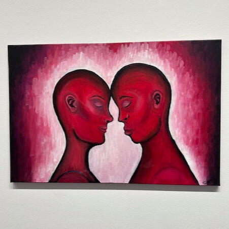 Woven in Hue. Acrylic on Canvas, 2025